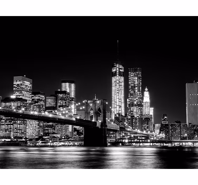 Tenda a rullo grigia fotomurale new york est - TenStickers