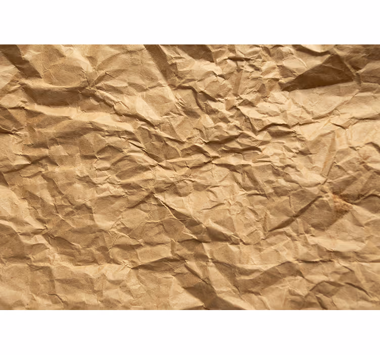 Tenda a rullo beige carta rugosa marrone - TenStickers