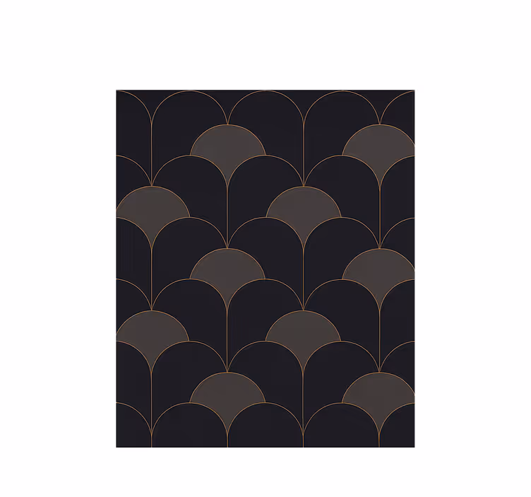 Tenda a rullo vintage design ad archi anni '20 - TenStickers