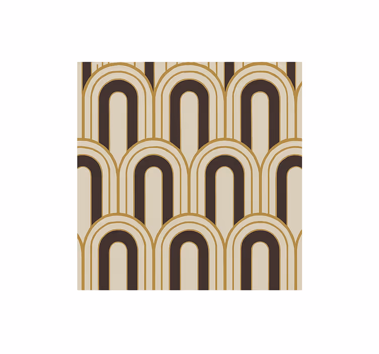 Tenda a rullo vintage archi art deco anni '70 - TenStickers