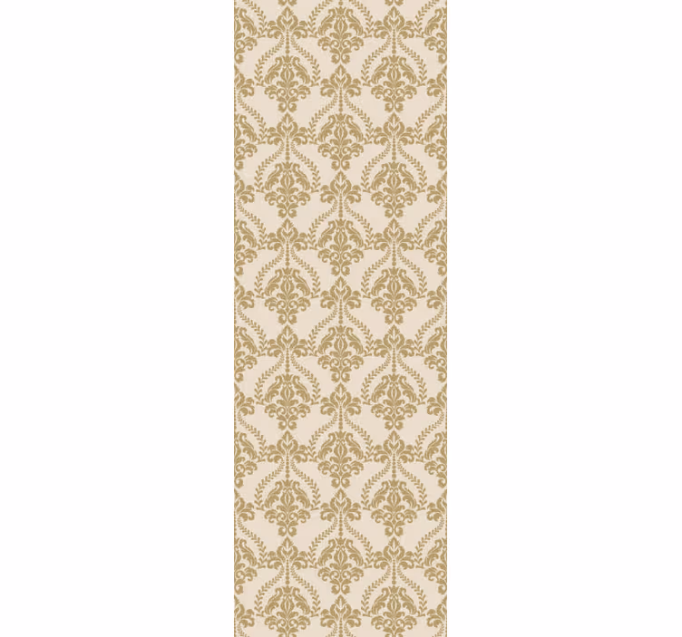Tenda a rullo vintage con dettagli floreali beige - TenStickers