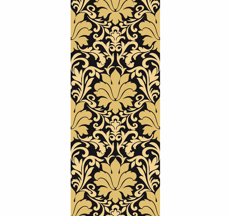 Tenda a rullo vintage decorazione damascata elegante - TenStickers