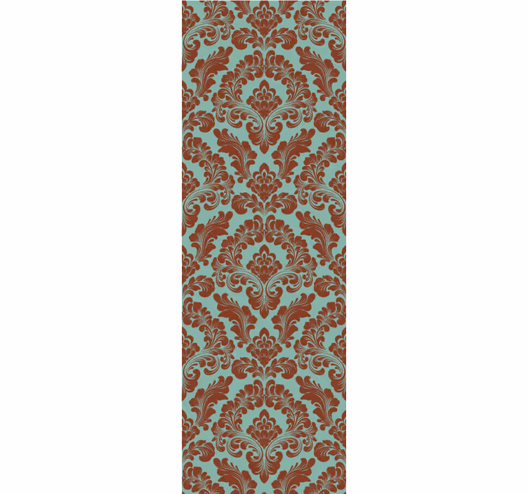 Tenda a rullo vintage stampa damascata elegante - TenStickers