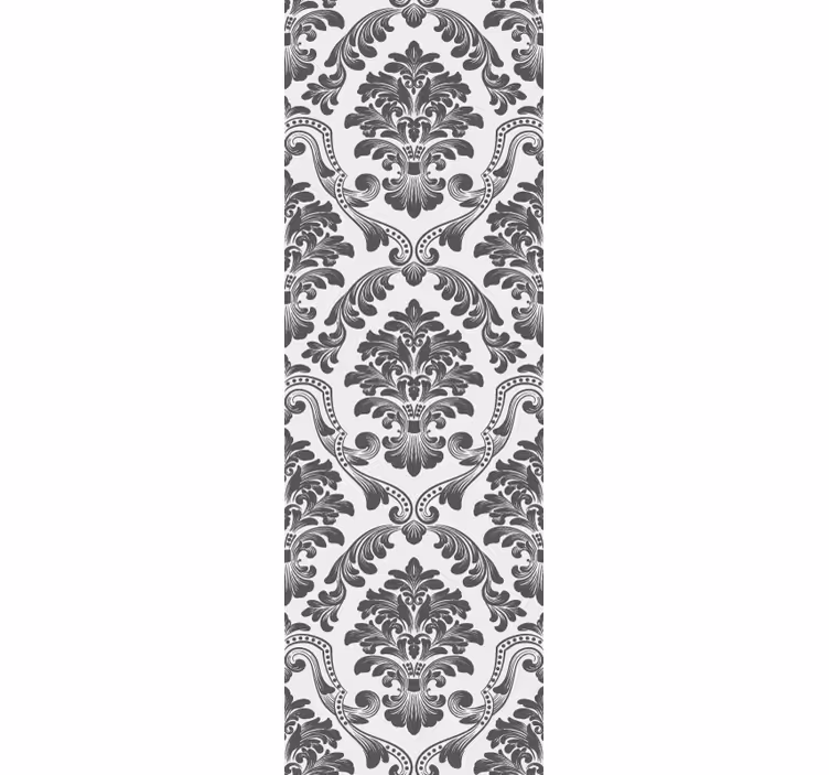 Tenda a rullo vintage motivo floreale classico - TenStickers