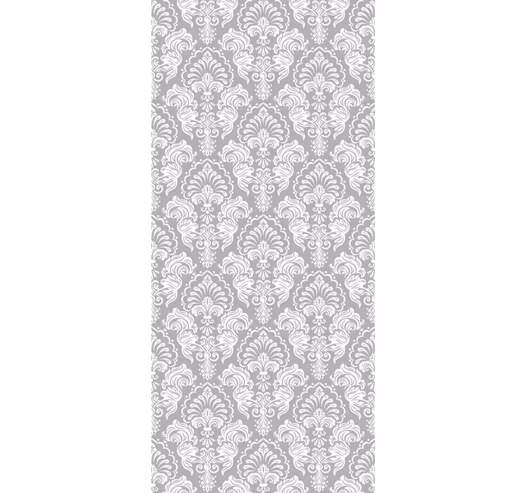 Tenda a rullo vintage motivo damascato elegante - TenStickers