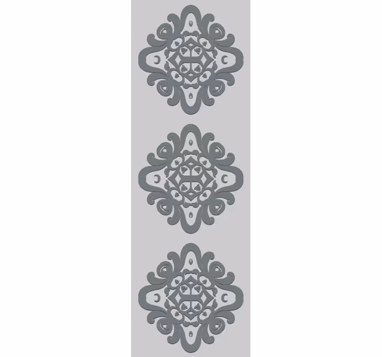 Tenda a rullo vintage con motivi floreali intricati - TenStickers