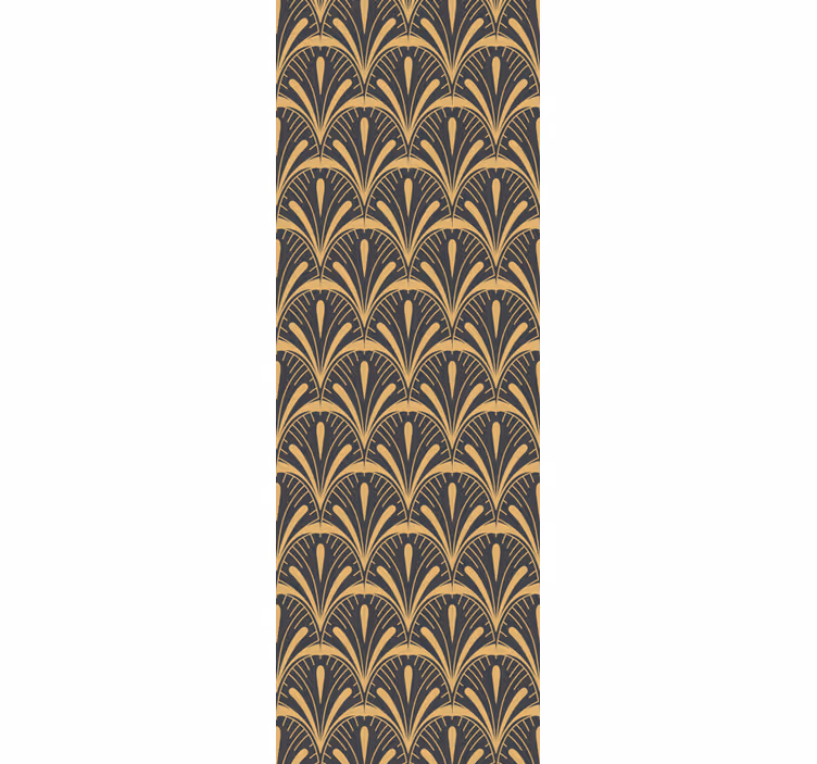 Tenda a rullo vintage ventaglio art deco - TenStickers