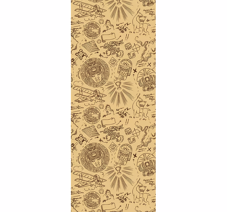 Tenda a rullo vintage schizzi di spedizione vintage - TenStickers
