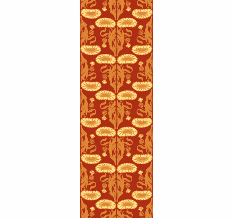 Tenda a rullo vintage stile art nouveau - TenStickers