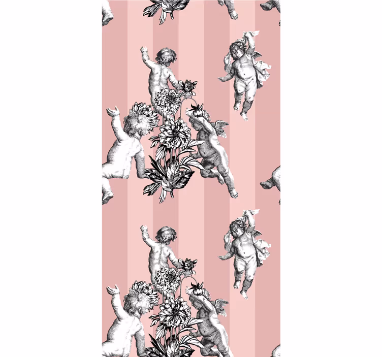 Tenda a rullo vintage motivo righe francesi - TenStickers