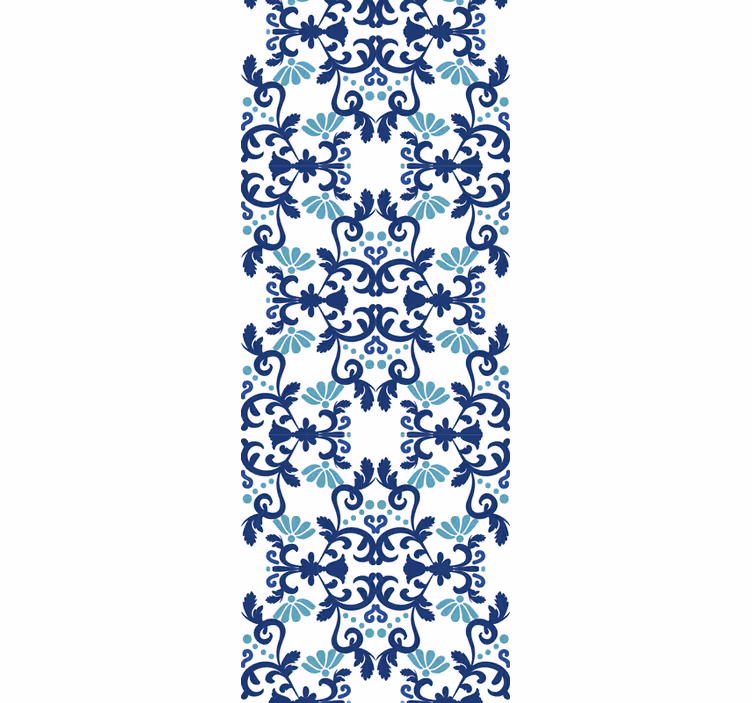 Tenda a rullo vintage stile damascato classico - TenStickers