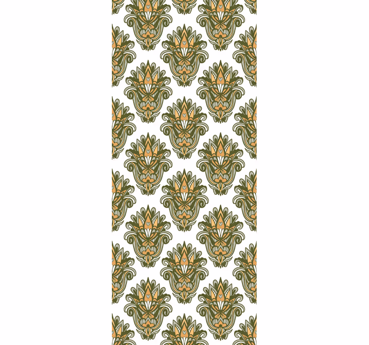 Tenda a rullo vintage stile damascato base - TenStickers