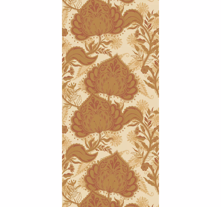 Tenda a rullo vintage stile damascato floreale - TenStickers