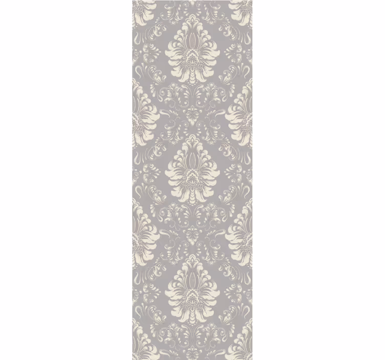 Tenda a rullo vintage motivo classico crema e perla - TenStickers