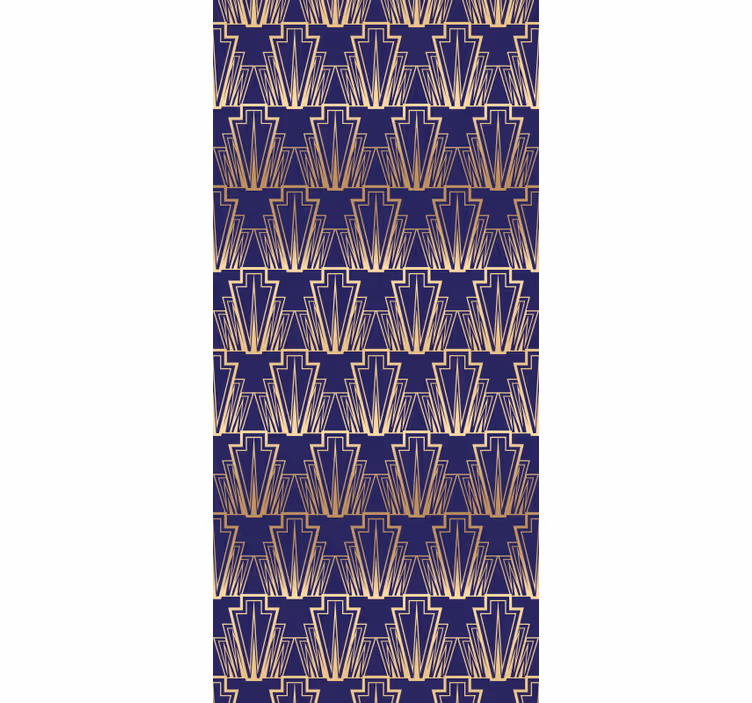 Tenda a rullo vintage motivo decorativo oro gradiente - TenStickers