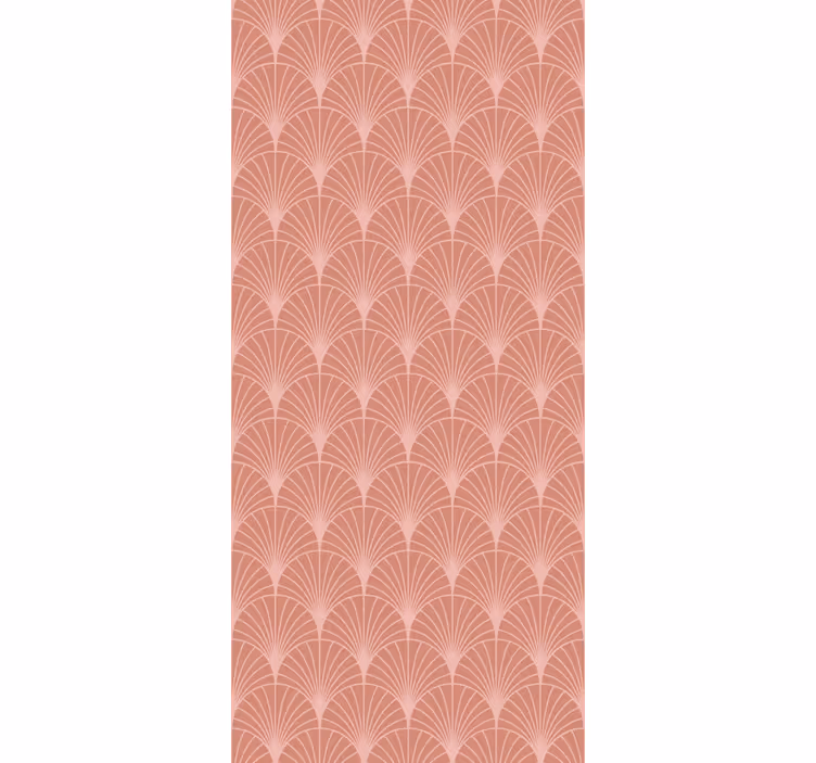 Tenda a rullo vintage motivo decorativo palme rosa oro - TenStickers