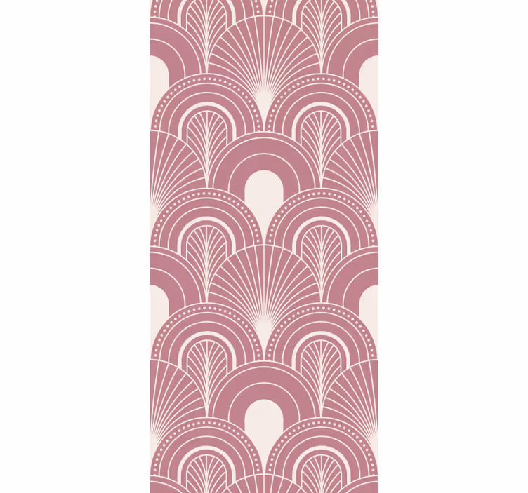 Tenda a rullo vintage stile decorativo ad arco in oro rosa - TenStickers