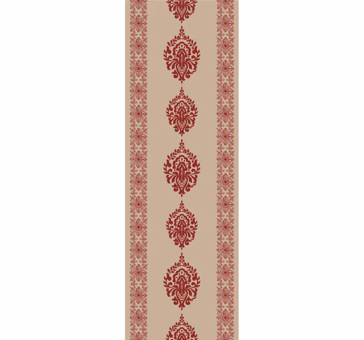 Tenda a rullo vintage motivo floreale beige provenzale - TenStickers