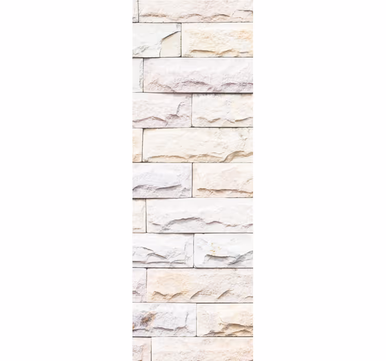 Tenda a rullo vintage motivo mattoni beige chiaro - TenStickers