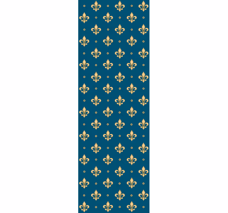 Tenda a rullo vintage motivo barocco con gigli antichi - TenStickers