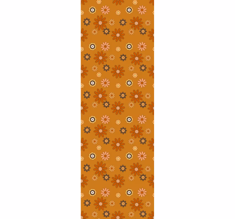 Tenda a rullo vintage potere dei fiori anni 60 - TenStickers