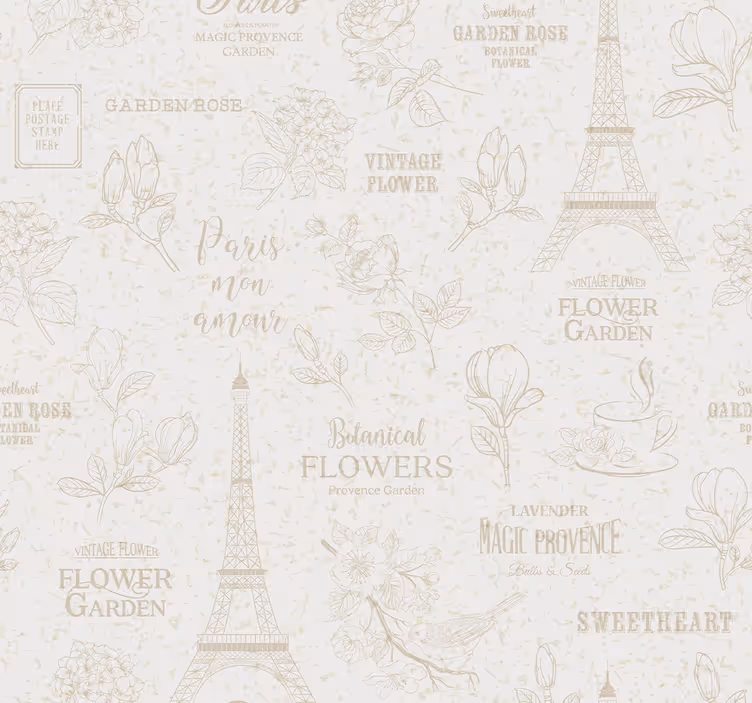 Tenda a rullo vintage stile parigi - TenStickers