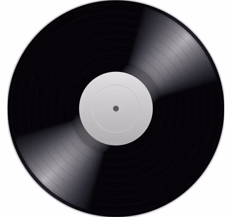 Tenda a rullo nera tappeto vinilico disco vinyl - TenStickers