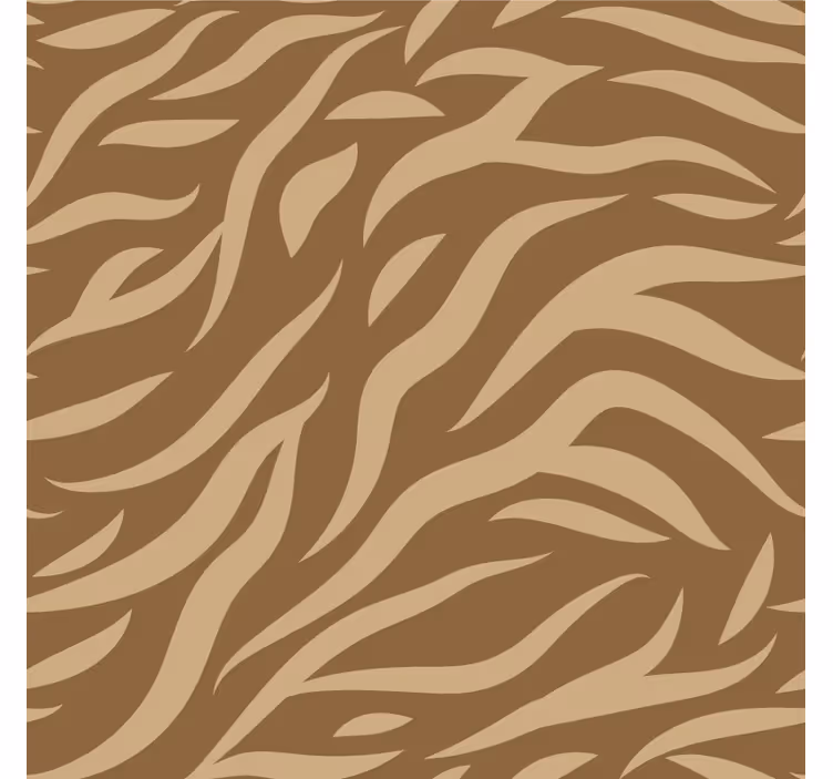 Tenda a rullo soggiorno motivo tigre marrone e beige - TenStickers