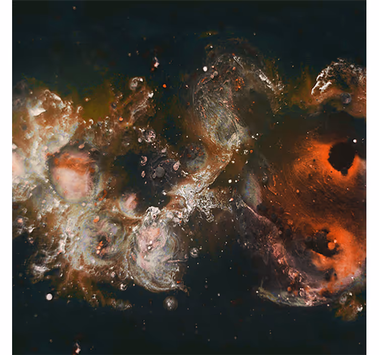 Tenda a rullo soggiorno vista galassia via lattea - TenStickers