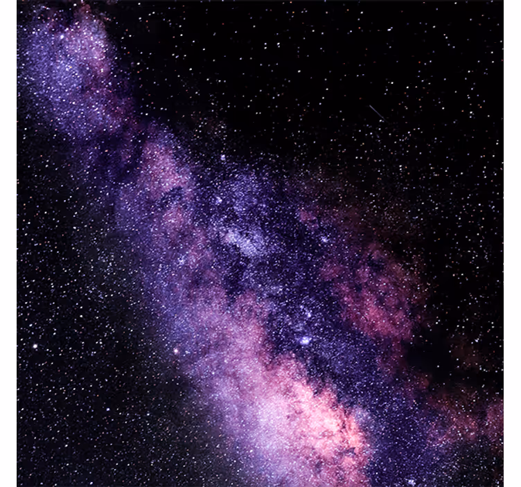 Tenda a rullo soggiorno vista spaziale viola bellissima - TenStickers