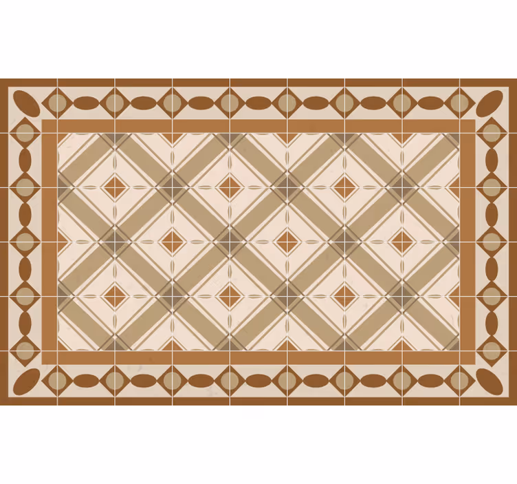 Tenda a rullo beige piastrelle portoghesi - TenStickers