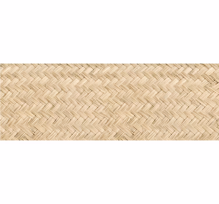 Tenda a rullo beige area in paglia - TenStickers