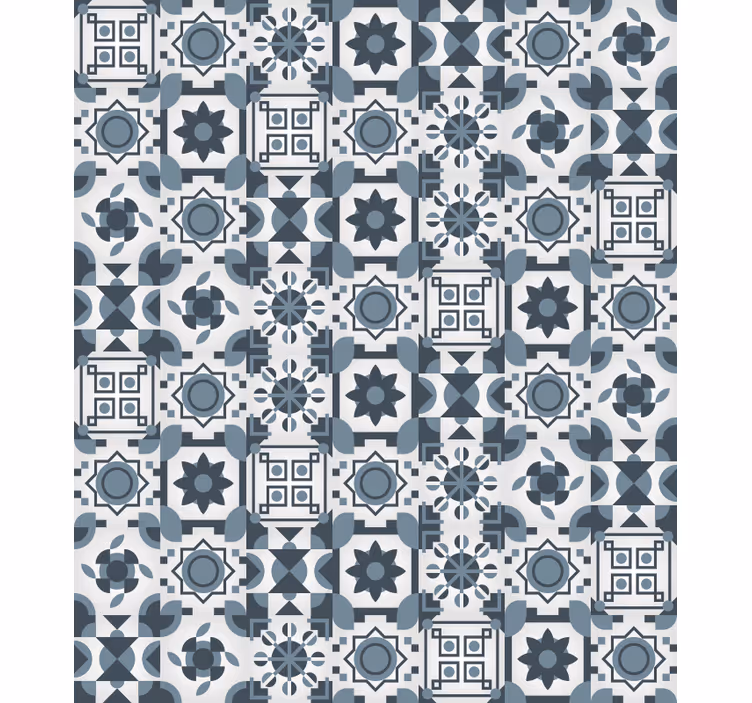 Tenda a rullo camera da letto motivo ispirato ai mosaici - TenStickers