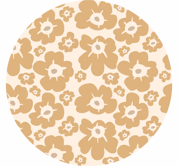 Tenda a rullo camera da letto papaveri beige - TenStickers