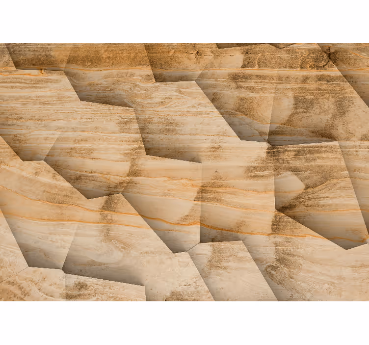Tenda a rullo beige effetto pannelli in legno - TenStickers