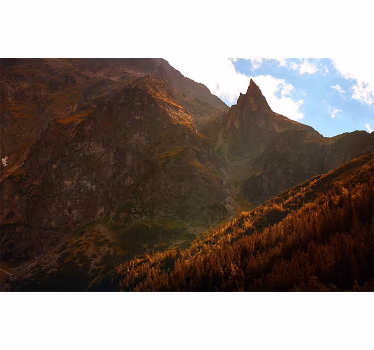 Tenda a rullo camera da letto paesaggio montano tatra - TenStickers