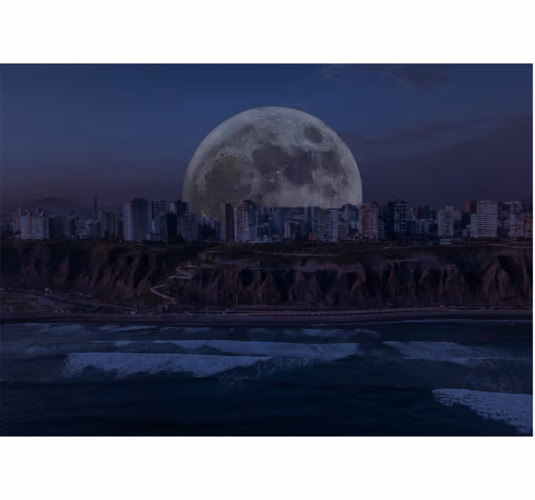 Tenda a rullo camera da letto costa verde lima notturna - TenStickers