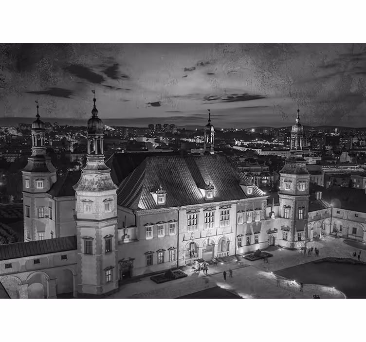 Tenda a rullo camera da letto kielce di notte - TenStickers
