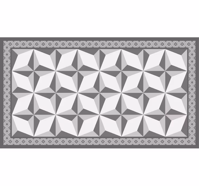 Tenda a rullo grigia motivo geometrico "margot" - TenStickers