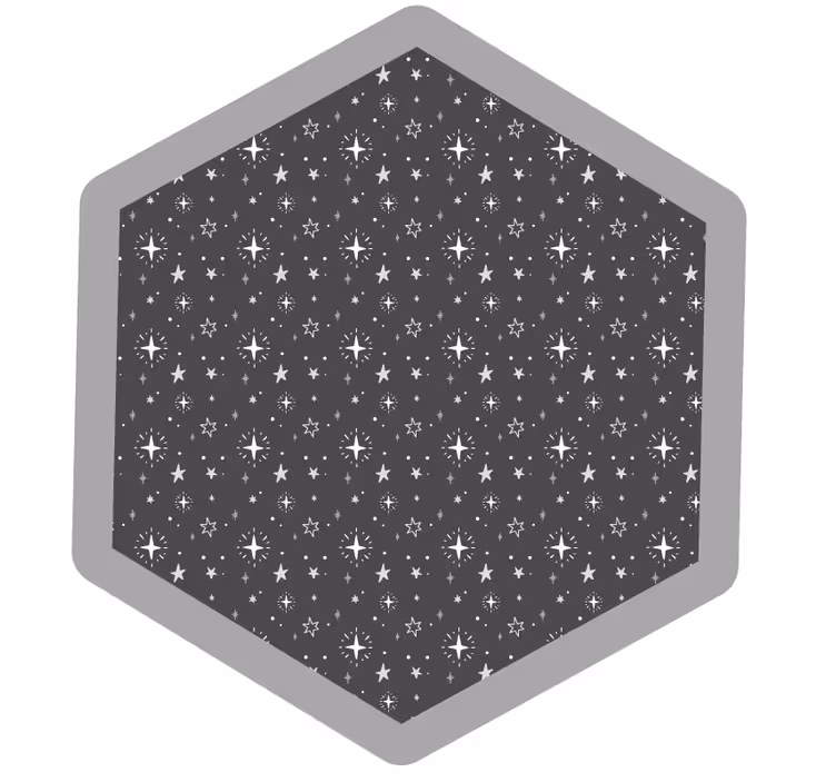Tenda a rullo grigia stelle per bambini lavate - TenStickers