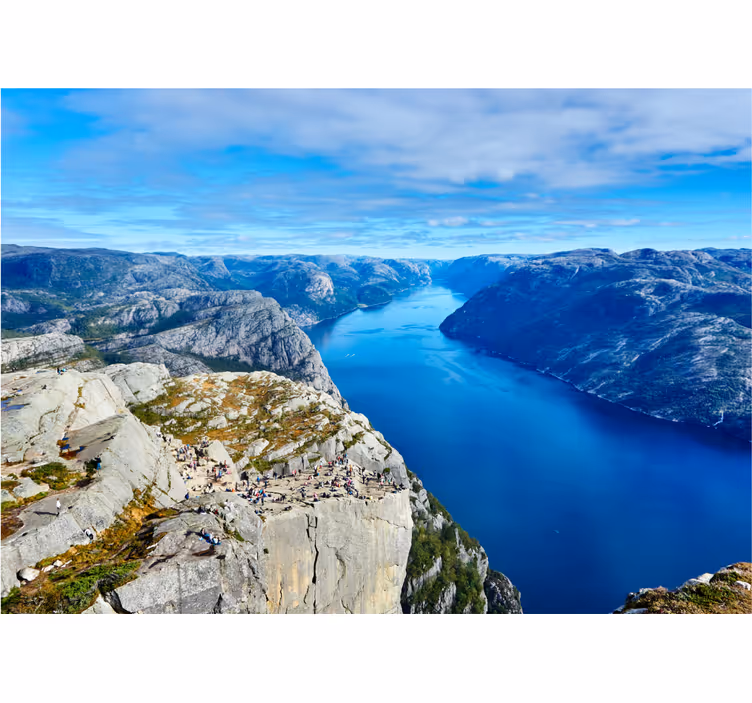 Tenda a rullo camera da letto preikestolen norvegia - TenStickers