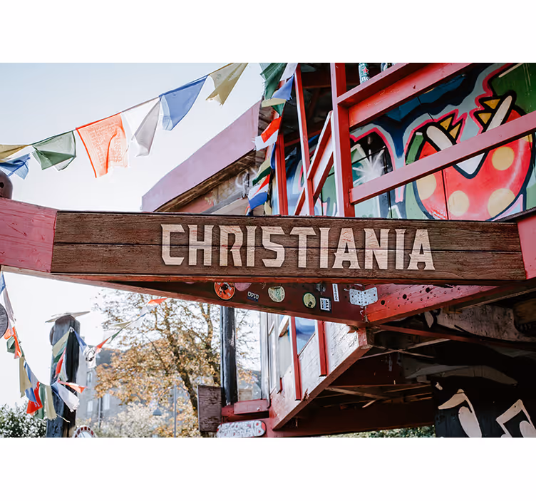 Tenda a rullo camera da letto ingresso a christiania - TenStickers