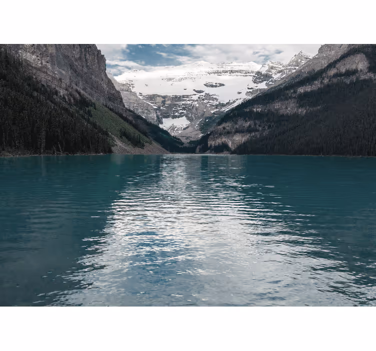 Tenda a rullo soggiorno paesaggio montano 3d fiume - TenStickers