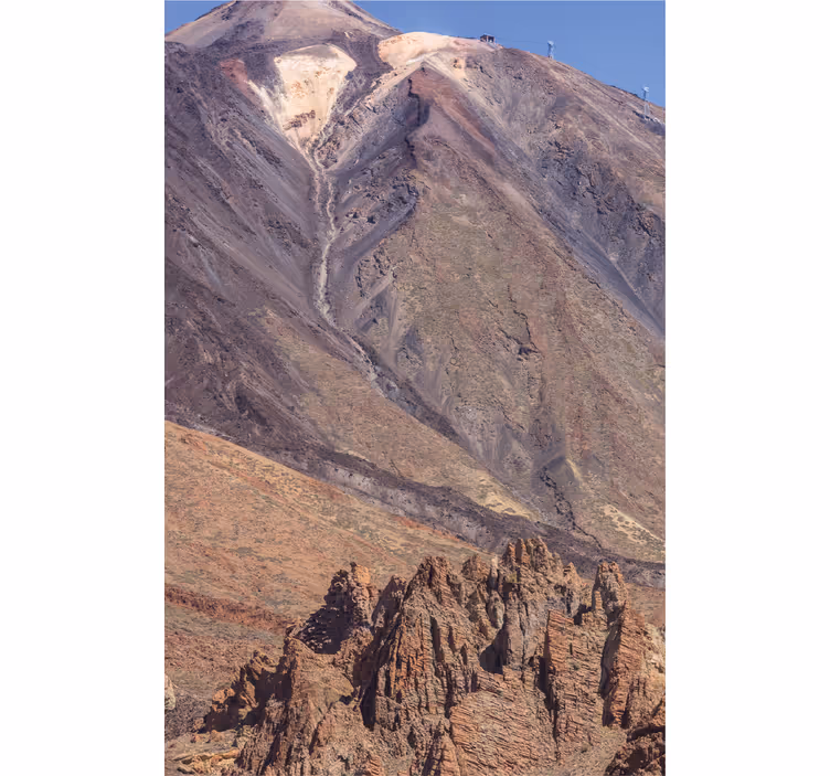 Tenda a rullo soggiorno vista sul teide - TenStickers