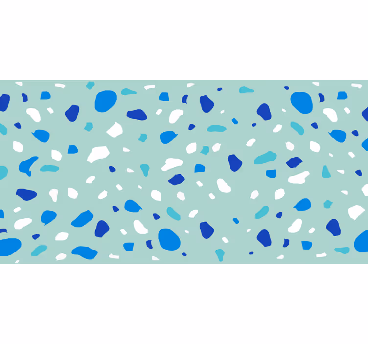 Tenda a rullo camera da letto tonalità blu terrazzo - TenStickers