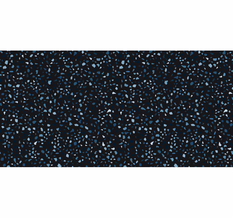 Tenda a rullo camera da letto terrazzo nero e blu - TenStickers