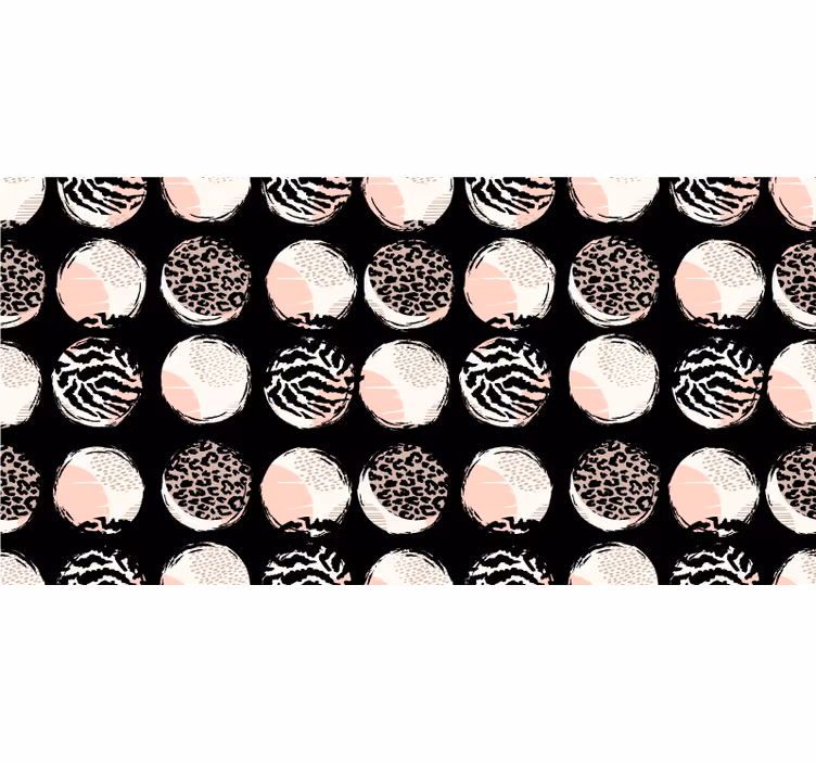 Tenda a rullo camera da letto motivo leopardato astratto - TenStickers