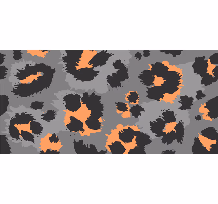 Tenda a rullo camera da letto pelle di leopardo grigia - TenStickers