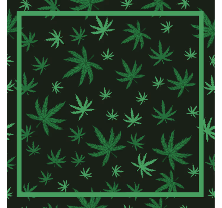 Tenda a rullo camera da letto foglia di marijuana - TenStickers