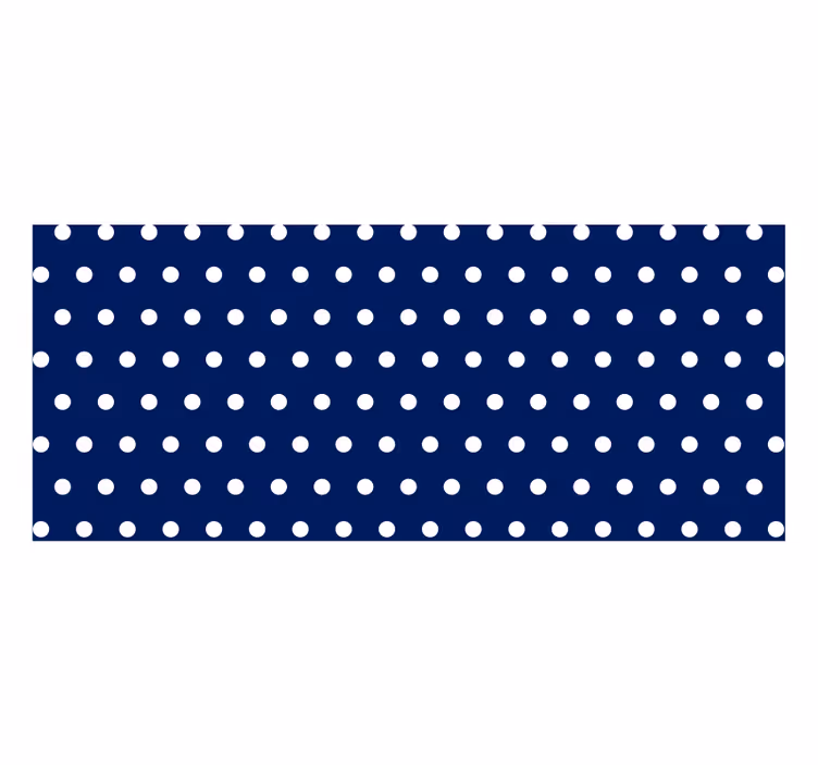 Tenda a rullo camera da letto a pois bianchi - TenStickers